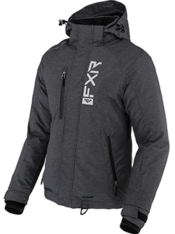 FXR LADIES FRESH JACKET (CHARCOAL/HEATHER/WHITE)