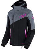 FXR LADIES EDGE JACKET (BLACK/GREY HEATHER/RADPBERRY FADE)