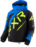 FXR CHILD/YOUTH CX JACKET (BLUE/BLACK/HIVIS)