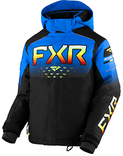 FXR CHILD/YOUTH HELIUM JACKET (BLACK/BLUE/INFERNO) 