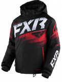 FXR CHILDRENS/YOUTH BOOST JACKET (BLACK/CHARCOAL/RED)