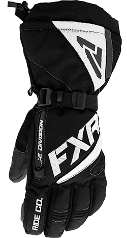 FXR LADIES FUSION GLOVE (BLACK/WHITE)