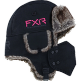 FXR TRAPPER HAT (BLACK/PINK)