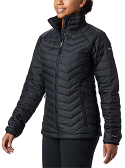 COLUMBIA LADIES POWDER LITE JACKET (BLACK)