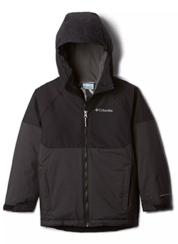 COLUMBIA KIDS ALPINE JACKET (BLACK HEATHER)