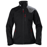 HELLY HANSEN LADIES CREW MIDLAYER JACKET (BLACK)