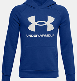 UNDER ARMOUR BOYS RIVAL HOODY (ROYAL)