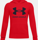 UNDER ARMOUR BOYS RIVAL HOODY (RED)