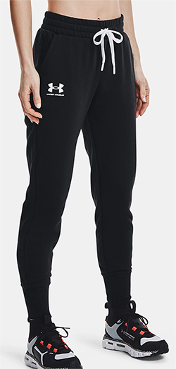 UNDER ARMOUR LADIES RIVAL JOGGER (BLACK)