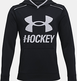 UNDER ARMOUR BOYS HOCKEY GRAPHIC HOODY (BLACK)