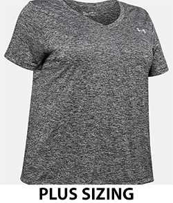 UNDER ARMOUR LADIES TECH TWIST TEE (BLACK)