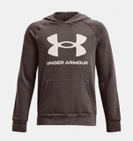 UNDER ARMOUR BOYS RIVAL BIG LOGO HOODY (CLAY)