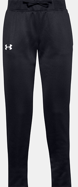 UNDER ARMOUR GIRLS ARMOUR FLEECE PANT (BLACK)