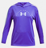 UNDER ARMOUR GIRLS TECH GRAPHIC HOODY (VIOLET)