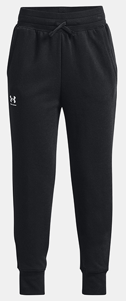 UNDER ARMOUR GIRLS RIVAL FLEECE JOGGER (BLACK)