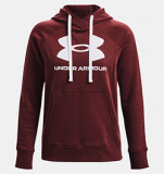 UNDER ARMOUR LADIES RIVAL FLEECE HOODY (RED))