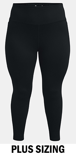 UMDER ARMOUR LADIES MERIDIAN  ANKLE LEGGINGS (BLACK)