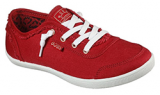 SKECHERS LADIES BOBS CUTE (WIDE) (RED)