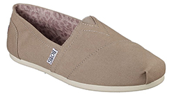 SKECHERS LADIES PEACE & LOVE (WIDE) (TAUPE)