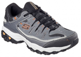 SKECHERS MENS AFTER BURN (EXTRA WIDE) (CHARCOAL/GREY)