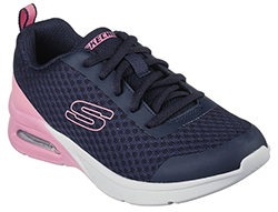 SKECHERS GIRLS MICROSPEC MAX (NAVY)