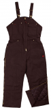 TOUGH DUCK INSULATED BIB OVERALLS (DARK BROWN)