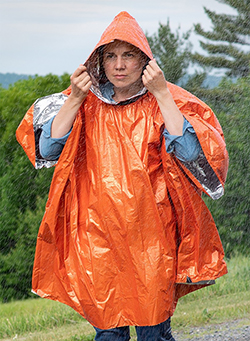 SOL HEAT REFLECTIVE PONCHO (ONE SIZE)