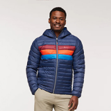 COTOPAXI MENS FUEGO DOWN HOODED (INK STRIPES)