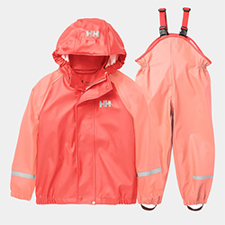 HELLY HANSEN KIDS BERGEN RAINSET (PEACH)