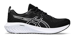 ASICS MENS EXCITE 10 BLACK/WHITE 