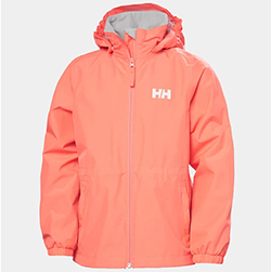 HELLY HANSEN JR. CELESTE RAIN JACKET (PEACH)