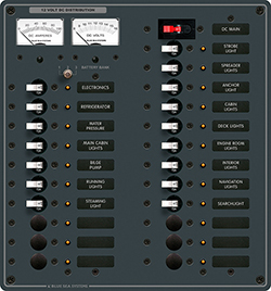 BLUESEA PANEL 22 CIRCUIT "DC" PANEL