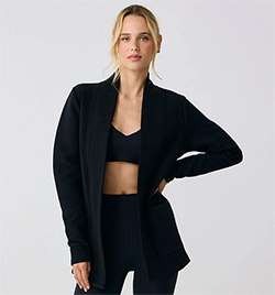 LOLE OTTOMAN CARDIGAN (BLACK BEAUTY)