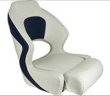 SPRINGFIELD DELUXE SEAT BOLSTER (NAVY/WHITE)