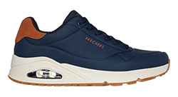 SKECH MENS SUITED ON AIR(WIDE) NAVY