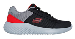 SKECHERS BOYS BOUNDER (BLACK/RED)