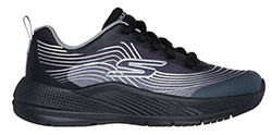 SKECHERS BOYS M/|ICROSPEC ADVANCE (BLACK/SILVER)