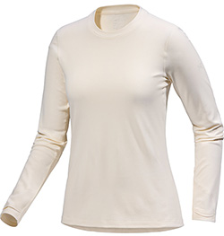 ARCTERYX LADIES TAEMA LONG SLEEVE CREW (ARCTIC SILK)