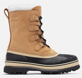 SOREL MENS CARIBOU WATERPROOF BOOT (BUFF)