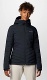 COLUMBIA LADIES JOY PEAK HOODED JACKET (BLACK)