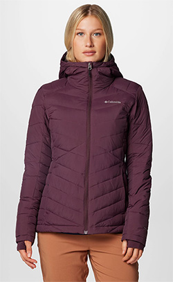 COLUMBIA LADIES JOY PEAK HOODED JACKET (MOONVISTA)