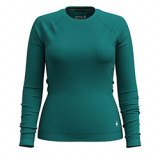 SMARTWOOL LADIES MERINO BASE LAYER CREW (EMERALD GREEN)