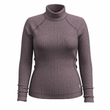 SMARTWOOL LADIES MERINO RIB TURTLENECK (VIOLET)