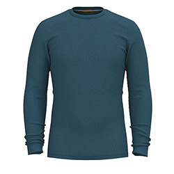 SMARTWOOL MENS MERINO BASE LAYER CREW (TWILIGHT BLUE)