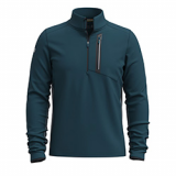 SMARTWOOL MENS ACTIVE FLEECE HALF ZIP (TWILIGHT BLUE)