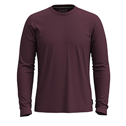 SMARTWOOL MENS PERFECT LONG SLEEVE (EGG PLANT)