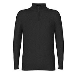 SMARTWOOL MENS SPARWOOD HALF ZIP (CHARCOAL)