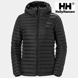 HELLY HANSEN LADIES SIRDAL INSULATED HOODED JACKET (BLACK)