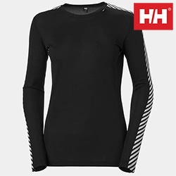 HELLY HANSEN LADIES LIFA CREW (BLACK)