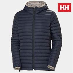 HELLY HANSEN LADIES SIRDAL HOODED JACKET (NAVY)